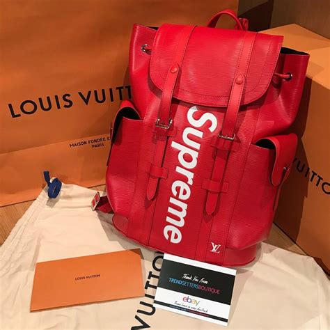 celebrities supreme louis vuitton backpack|Louis Vuitton clothing lineup.